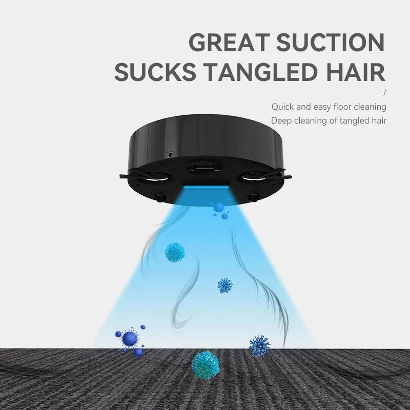 3-IN-1 Automatic Robot Vacuum Cleaner | مكنسة روبوت أوتوماتيكية 3 في 1